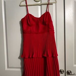 Lulu's Vibrant Red Dress